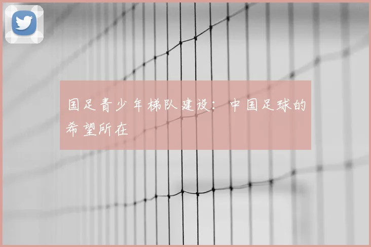 国足青少年梯队建设：中国足球的希望所在